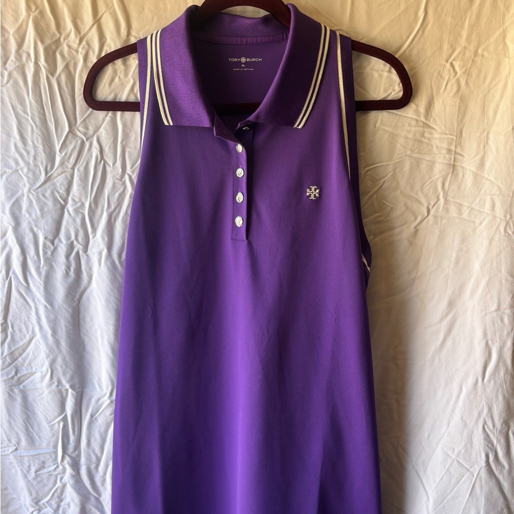Tory Burch Men's Polo in Rich Purple